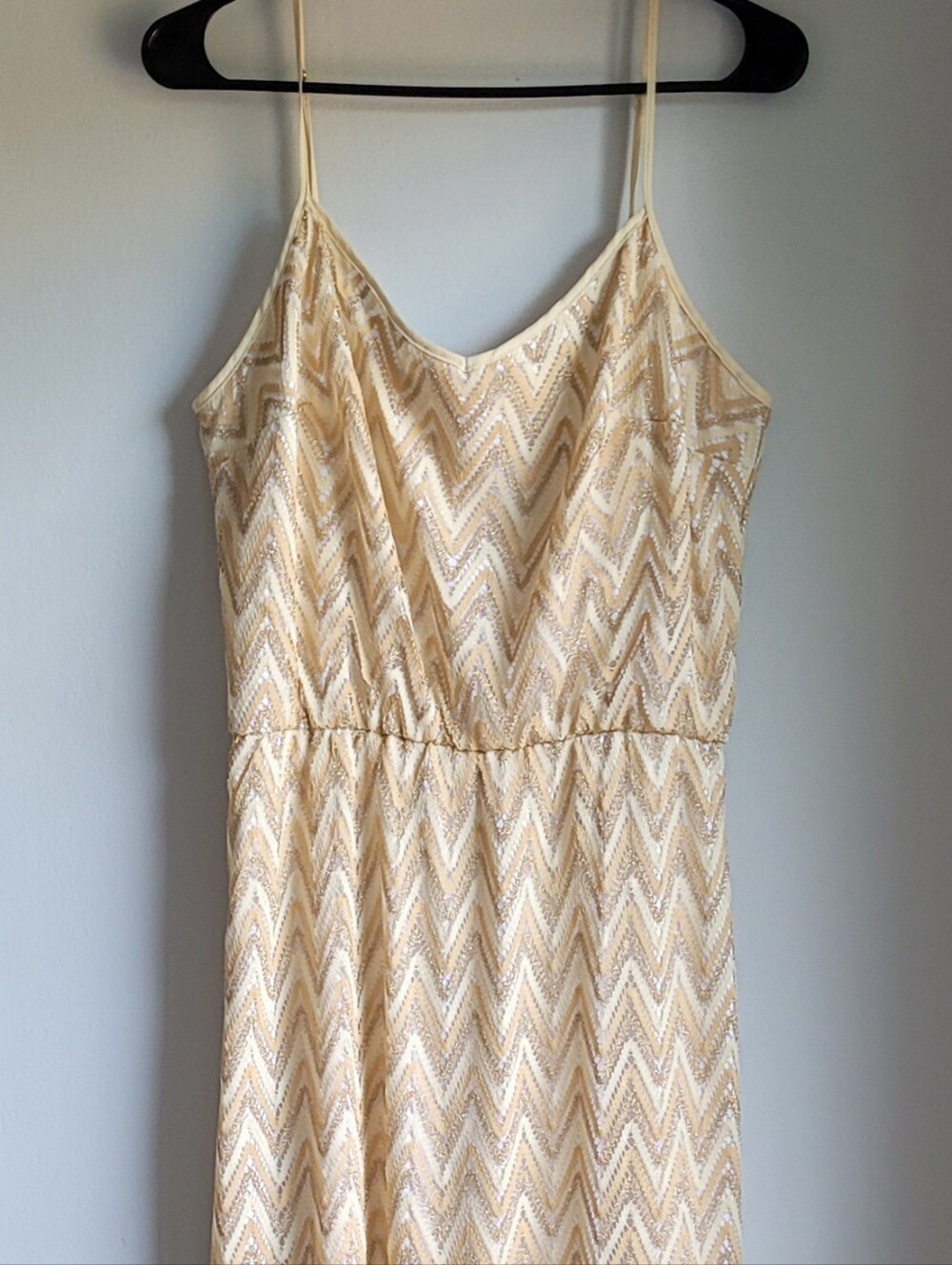 Lilly Pulitzer Women’s Cream Zigzag Crochet Slip Dress Size L
